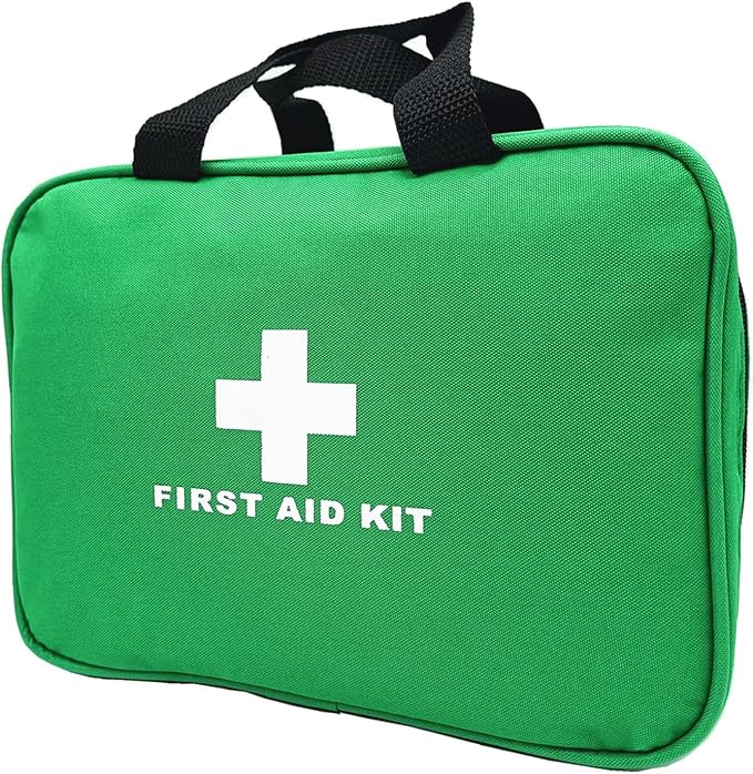 Red First Aid Bag Empty Travel Rescue Pouch First Responder Storage Medicine Emergency Bag for Car Home Office Kitchen Sports Outdoors (Green)