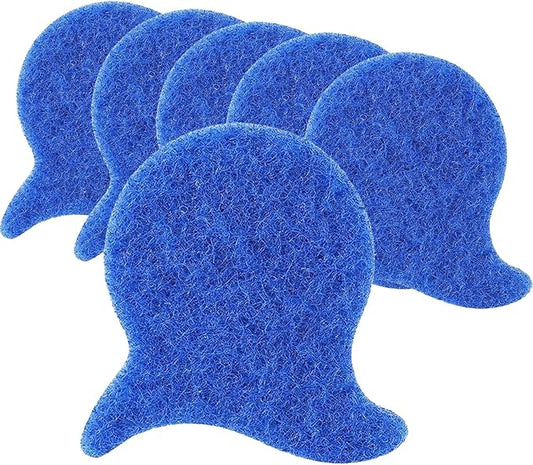 Pet Hair Remover for Laundry, 6PCS Reusable Dog & Cat Hair Remover Tool - Removes Pet Fur, Hair, Lint, Dander from Clothes &Washing Machine. (Blue, Fish Tail)