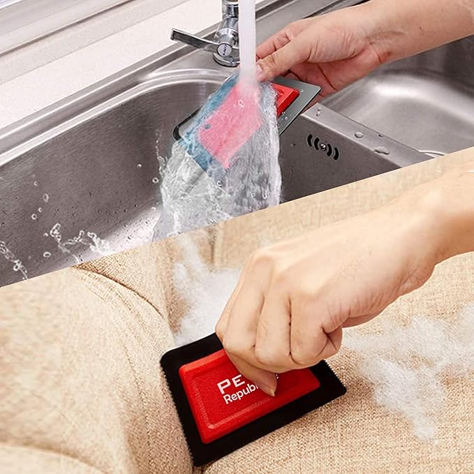 Pet Republique Fur Removing Tool for Carpet & Upholstery – Reusable Rubber Scraper/Detailer for Furniture, Carpet, Upholstery & Car to Lift Embedded Fur