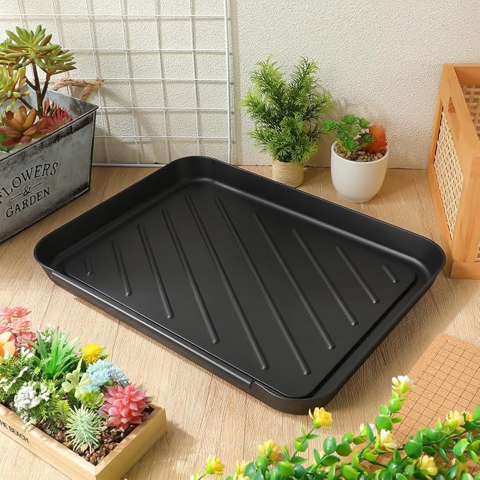 Alipis Shoe Storage Tray 15.74 X 11.81 X 1.37 in Plastic Boot Tray for Entryway Hallway Kitchen Car Trunk Pet Feeding Area Keep Floors Dry and Clean