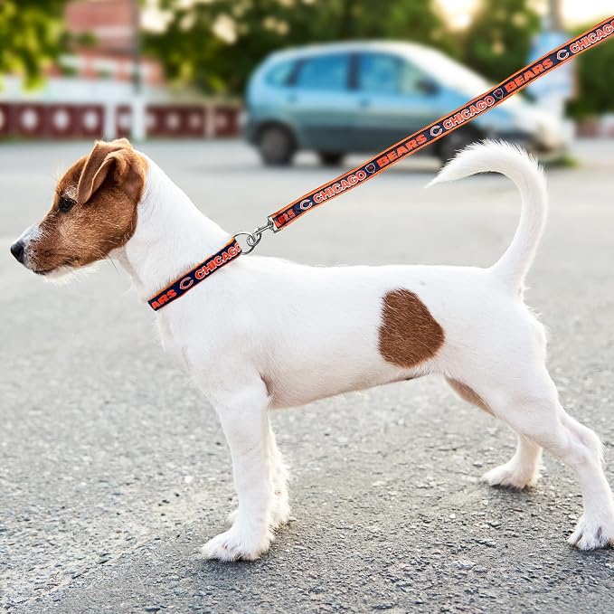 NFL PET Leash Chicago Bears Dog Leash, Large Football Team Leash for Dogs & Cats. A Shiny & Colorful Cat Leash & Dog Leash Licensed by The NFL