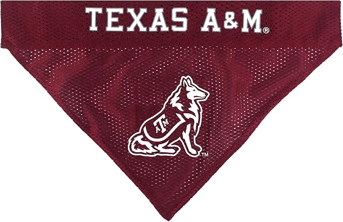 Pets First Collegiate Pet Accessories, Reversible Bandana, Texas A&M Aggies Size Large/X-Large