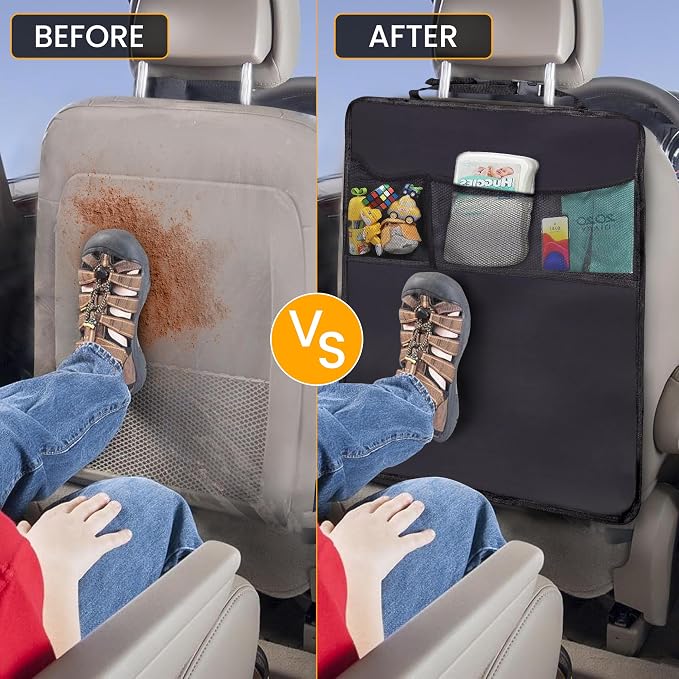 EcoNour Car Kick Mats Back Seat Protector