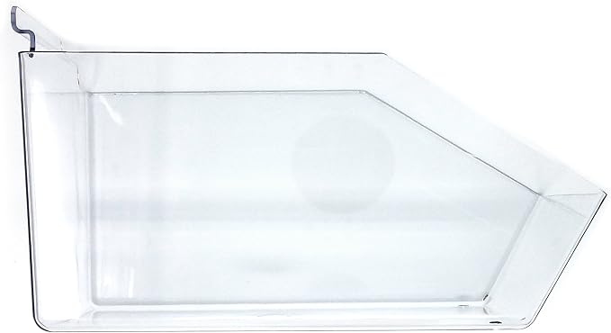 Clear Gridwall Acrylic Bins, Medium Bin for Grid Panels - 6" L x 5.5" H x 9.5" D - 10 Pack