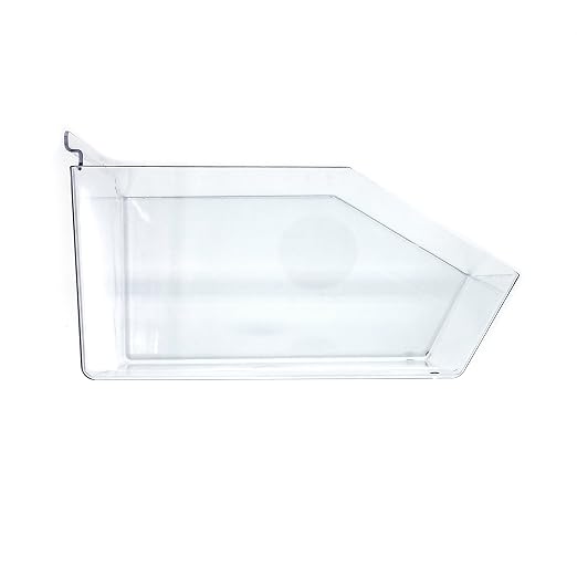 Clear Pegboard Acrylic Bins, Medium Bin for Peg Wall - 6" L x 5.5" H x 9.5" D - 10 Pack