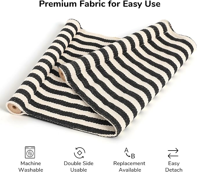 FUKUMARU Hammock Wall Mounted Cat Beds and Perches | Wooden Kitten Walls Furniture, Stable Cats Shelves, For Sleeping, Playing, Climbing, Lounging, Black Stripe