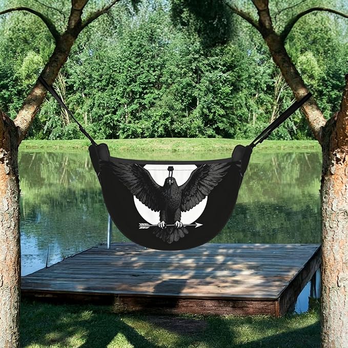 Black Eagle Wings Car Seat Organizer-Backseat Storage Bag for Travel | Waterproof Durable. Holds Snacks Gear Essentials. Fits Most Cars.