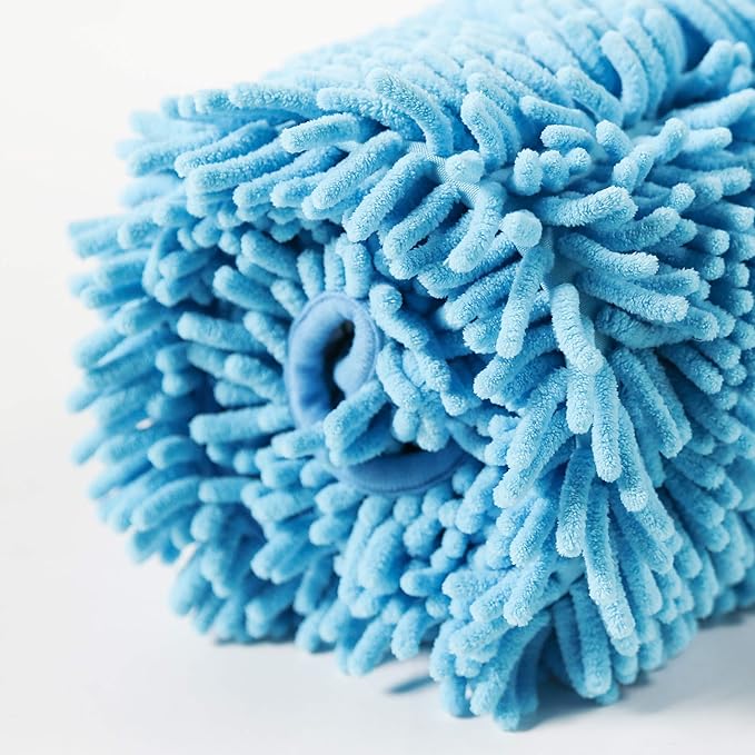 Patas Lague 2 Pack Absorbent Dog Towel for Drying Dogs Large, 35''x15'' Extra Large Microfiber Quick Drying Pet Bath Towel with Hand Pockets, Machine Washable Pet Shammy Blue Pink