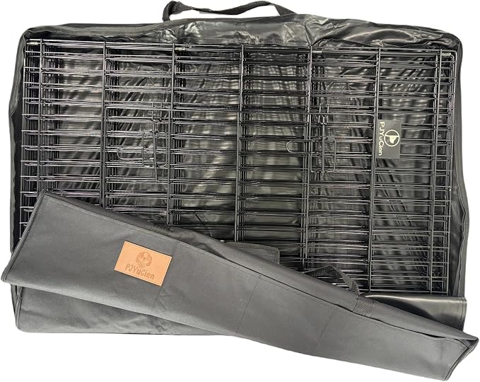 PJYuCien Storage Bag for 36"x24" Metal Foldable Dog Playpen | 600D Oxford Fabric, 270° Large Zipper, Travel Carry Case for Camping, Park & Home, Waterproof Moisture-Proof