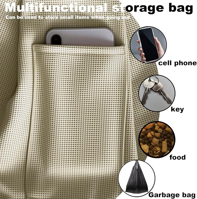 Dog Sling Carrier Soft Breathable for Small Dogs Cats 3-12 lbs,Gray | Cat sling & dog carrier sling with safety tether, organizer pocket, soft fabric. Perfect for travel, hiking,outdoor