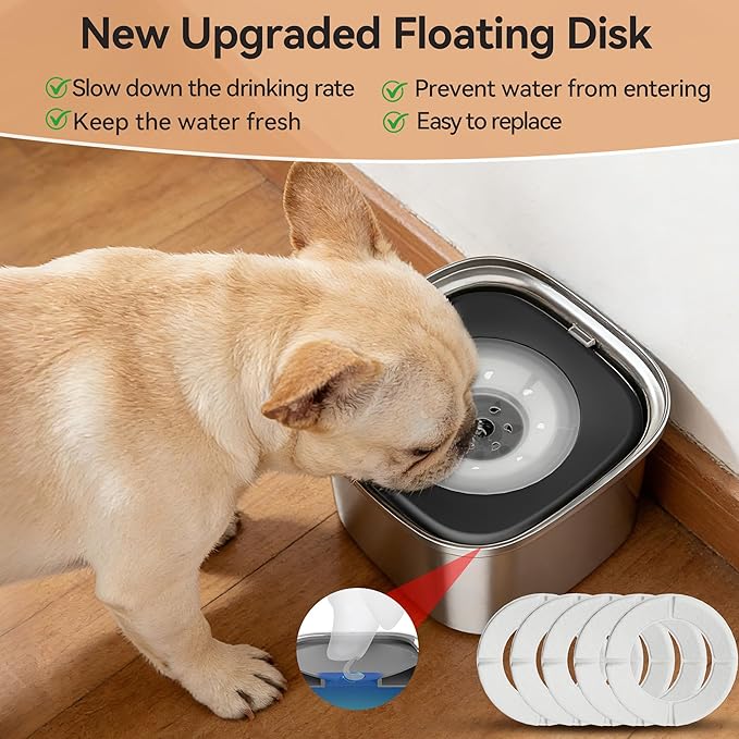UPSKY Replacement Floating Disk for 2L/3L Dog Water Bowl