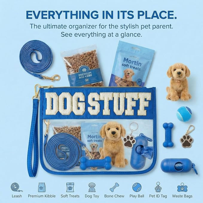 Dog Mom Gifts for Women Travel Bag Stuff Carrier Gifts Bag for Dog Lovers Food Storage Pouch Organizer Bag