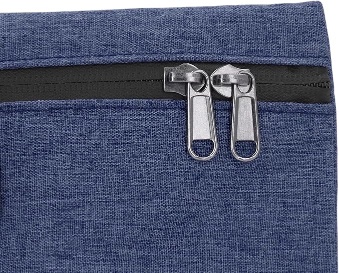 Smell Proof Bag, Odor Stash Container with Combination Lock and Activated Carbon Lining, for Travel Storage and Accessories Protection (Navy Blue)