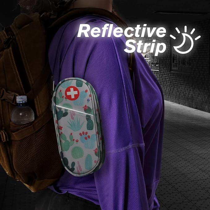 SITHON EpiPen Medical Carrying Case Insulated Medication Organizer Bag | Emergency Medical Travel Pouch Holds 2 EpiPens, Asthma Inhaler, Anti-Histamine, Auvi-Q, Allergy Medicine Essentials