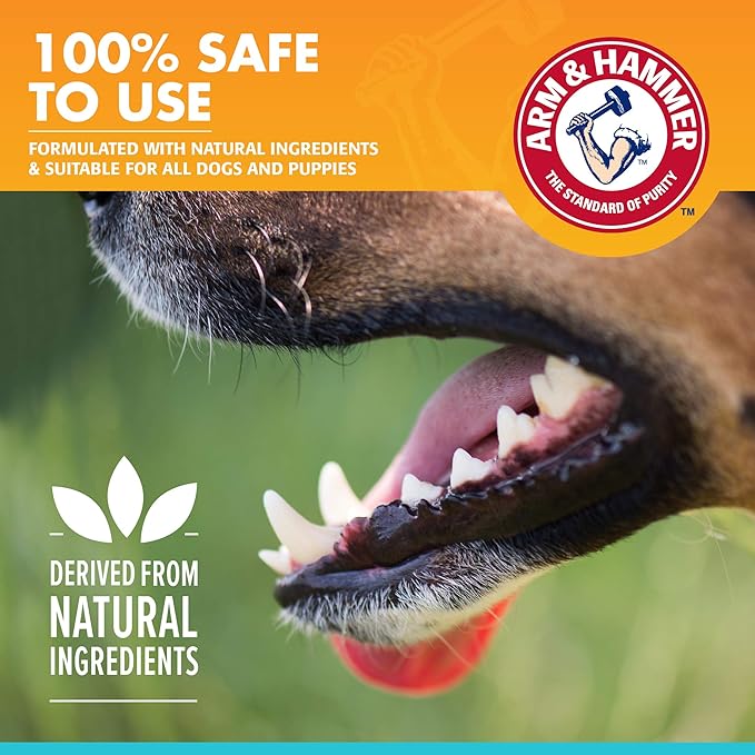 Arm & Hammer for Pets Dog Oral Care Spray, Mint Flavor Breath Freshener & Teeth Cleaning, Baking Soda Enhanced Plaque & Tartar Support, Easy Brushless Dental Care for Adult Dogs, 4 Fl Oz