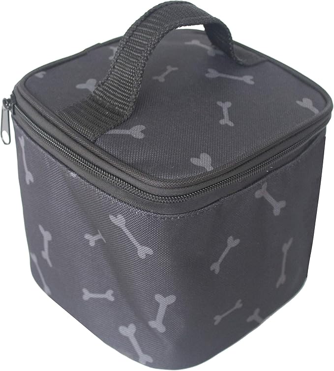MYDAYS Dog Travel Bag, Pet Luggage Suitcase Weekend Tote Carrier with Collapsible Bowl, Pet Luggage Suitcase Weekend Tote Carrier with Collapsible Bowl (Black)