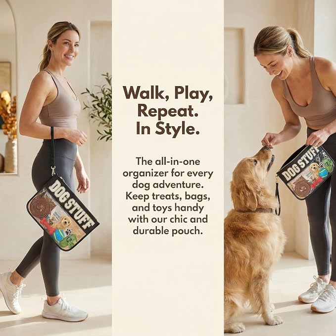 Dog Mom Gifts for Women Travel Bag Stuff Carrier Gifts Bag for Dog Lovers Food Storage Pouch Organizer Bag