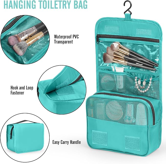 Veken 10 Set Packing Cubes for Travel Essentials, Suitcase Organizer Bags in 4 Sizes, Carry-On Luggage Accessories with Laundry Bag, Airplane Must Have with 99-Count Mesh Holes