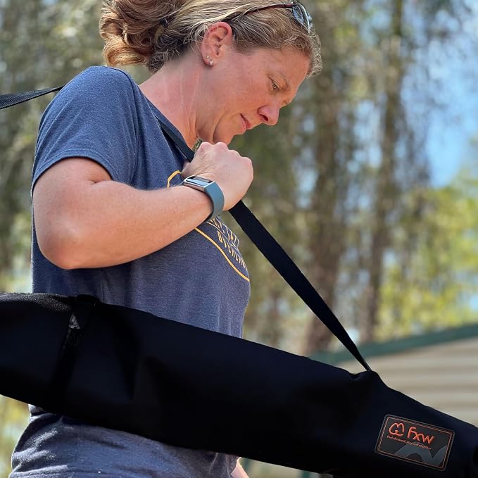 FXW Stake Bag Designed for Storing and Carrying While Camping | Multi-Brand Fit, for 24"H Playpen Stakes, Hands-Free Design, Stakes Not Included