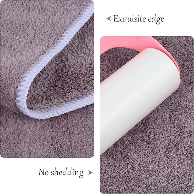 KinHwa Dog Towel Super Absorbent Pet Bath Towel Microfiber Dog Drying Towel for Small, Medium, Large Dogs and Cats 30inch x 50inch Purple
