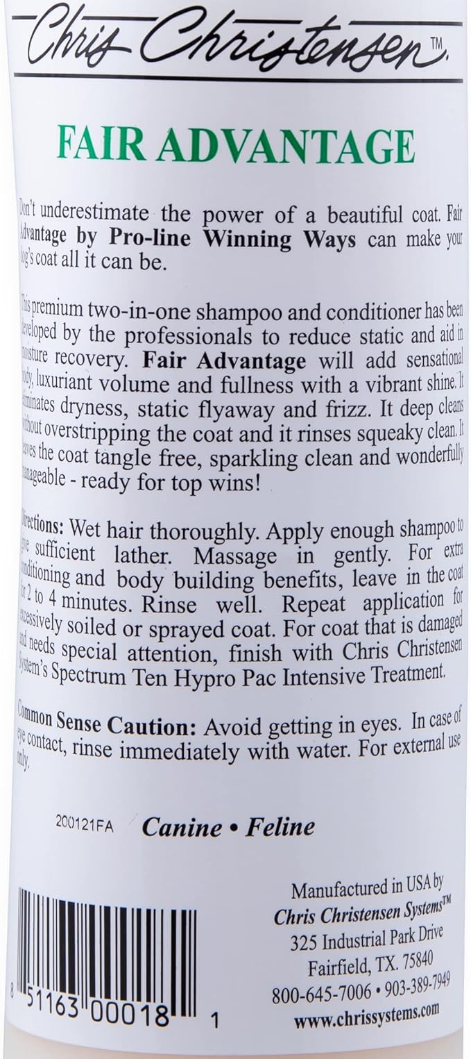 Chris Christensen - Pro-line Fair Advantage. Shampoo - 16 Oz.