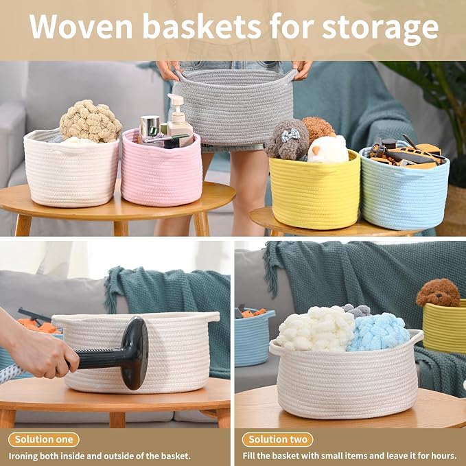 Happyiren Cute Woven Storage Basket – Hunter Green Empty Gift Burr Basket | Great for Halloween, Thanksgiving, Christmas, Birthday, Holiday Gifts; Eco-Friendly Organizer Bin for Nursery, Plants
