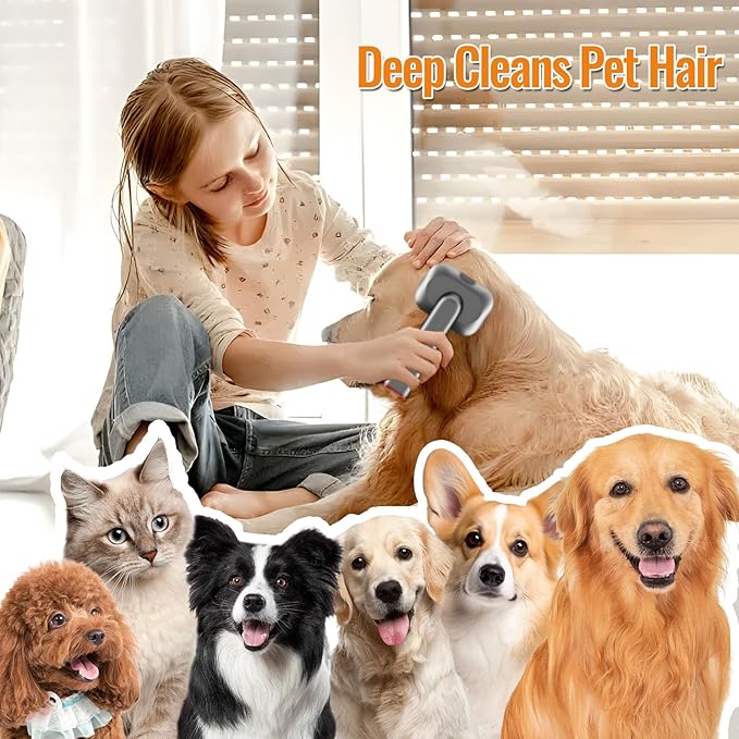 Pet Grooming Kit Dog Hair Vacuum Attachment for Dyson V7 V8 V10 V11 V15， Pet Hairs Parts Head Replacement，Effective Grooming & Cleaning， Hair Grooming Tools for Dog and Cat， 6 Pack