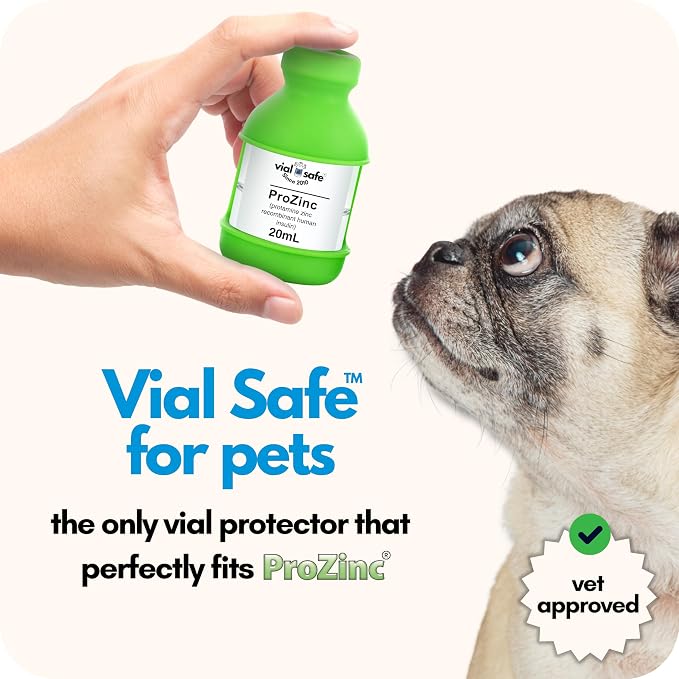 VIAL SAFE Insulin Vial Protector Case for ProZinc 20mL Cats & Dogs 2-Pack