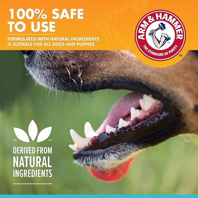 Arm & Hammer for Pets Fresh Breath Enzymatic Dog Toothpaste, Chicken Flavor, Safe for Puppies and Adult Dogs, Daily Baking Soda Dental Gel to Eliminate Bad Breath, 2.5 Oz - 3 Pack