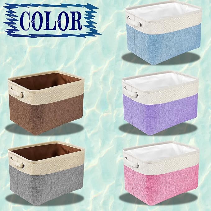 Personalized Pet Toy Basket Custom Dog Toy Storage Organizer with Handles Customized Dog Basket Box with Name Photo Icon for Dogs Cats - Brown