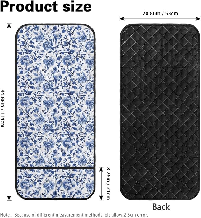 Stretch Armrest Cover for Chairs Sofa Armchair Covers for Arms Dustproof Couch Arms Covers Arm Rest Protector for Sofa Non Slip Lounge Chair Arm Protector Blue Floral