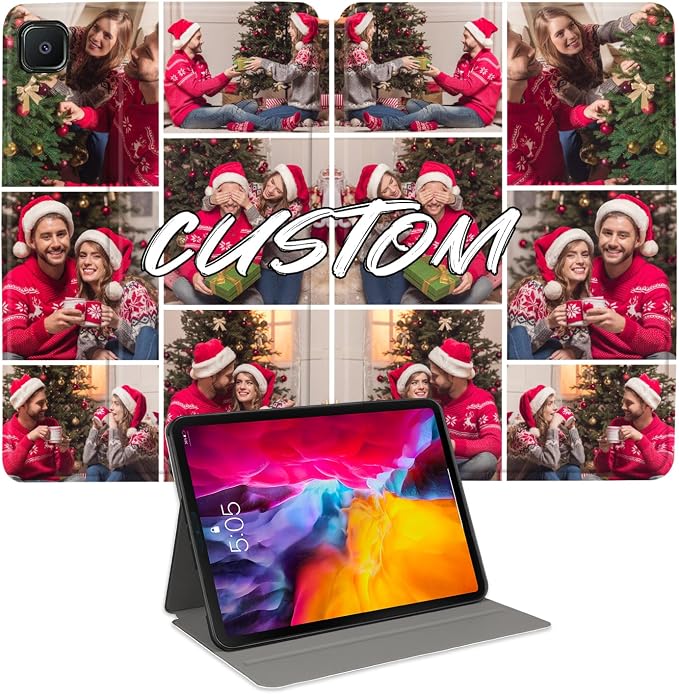 Custom Photo Personalized Flip Case for Samsung Galaxy Tab S6 lite 10.4 inch(2024),Model Code: SM-P620/P625, Samsung Galaxy Tablet Customized Picture Text Leather Stand Cover Protective Case
