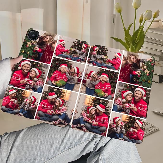 Custom Photo Personalized Flip Case for Samsung Galaxy Tab S6 lite 10.4 inch(2024),Model Code: SM-P620/P625, Samsung Galaxy Tablet Customized Picture Text Leather Stand Cover Protective Case