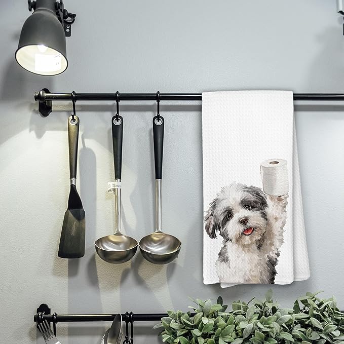 Shih Tzu Gifts Bathroom Towels, Shitzu Decor, Funny Shitzu Dog Hand Towel for Bathroom, Shih Tzu Gifts for Women