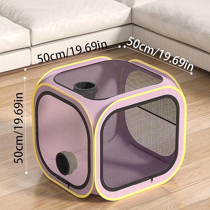 Cat Dryer Foldable Dog Drying Cage | Dog Blow Dryer Box for Puppy Dog Home Room Grooming Bath Wash Outdoor