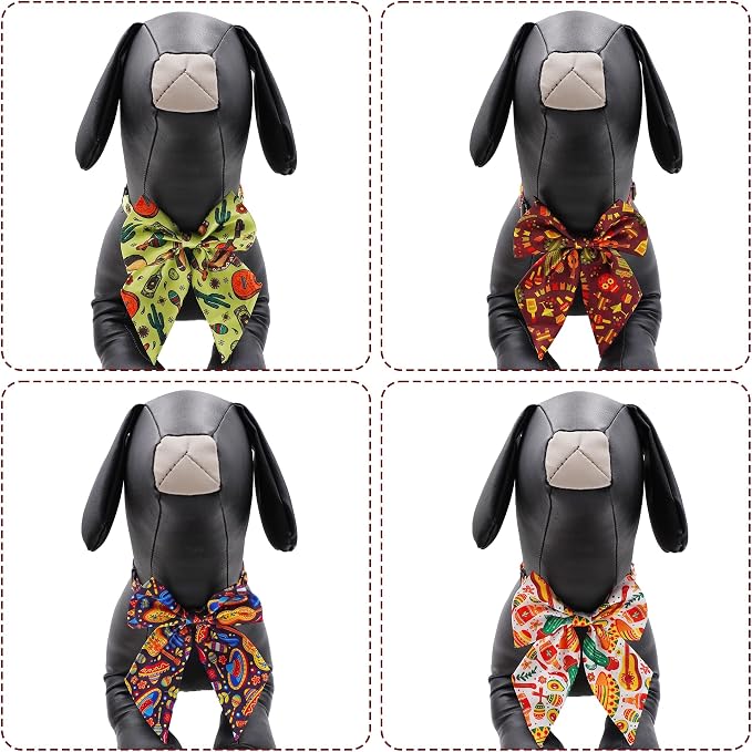PET SHOW 10 Pack Mexican Sailor Dog Bowties for Small Dogs