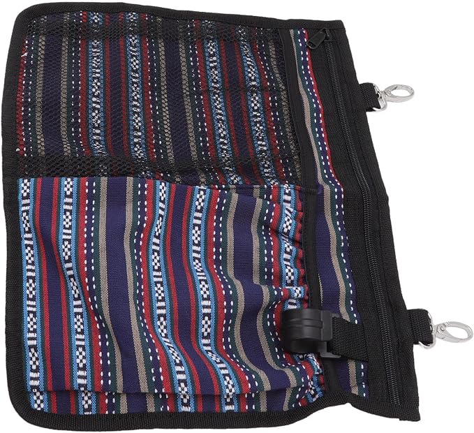 Dog Cage Storage Bag, Large Capacity Washable Cat Cage Hanging Bag with Multiple Pockets, Pet Supplies Organizer for Toys Food Grooming Tools, Durable Canvas Side Bag with 2 Hooks