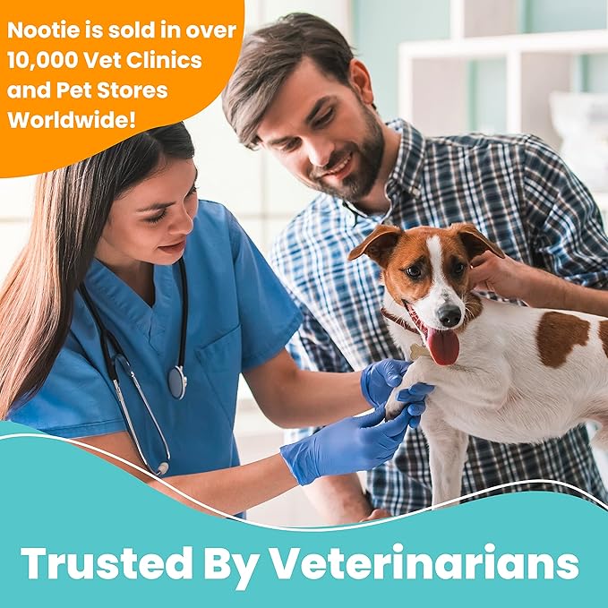 Nootie Ear Wipes for Dogs & Cats with Salicylic Acid - Made in U.S.A. Sweet Pea & Vanilla Scent - 70 Wipes Large Size