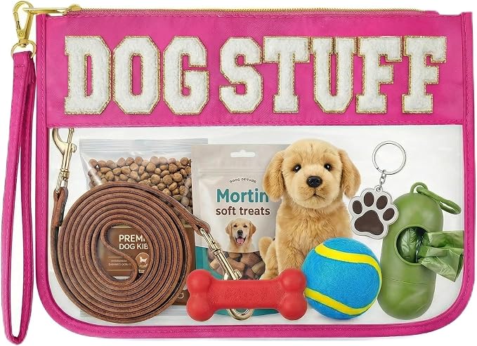 Dog Mom Gifts for Women Travel Bag Stuff Carrier Gifts Bag for Dog Lovers Food Storage Pouch Organizer Bag