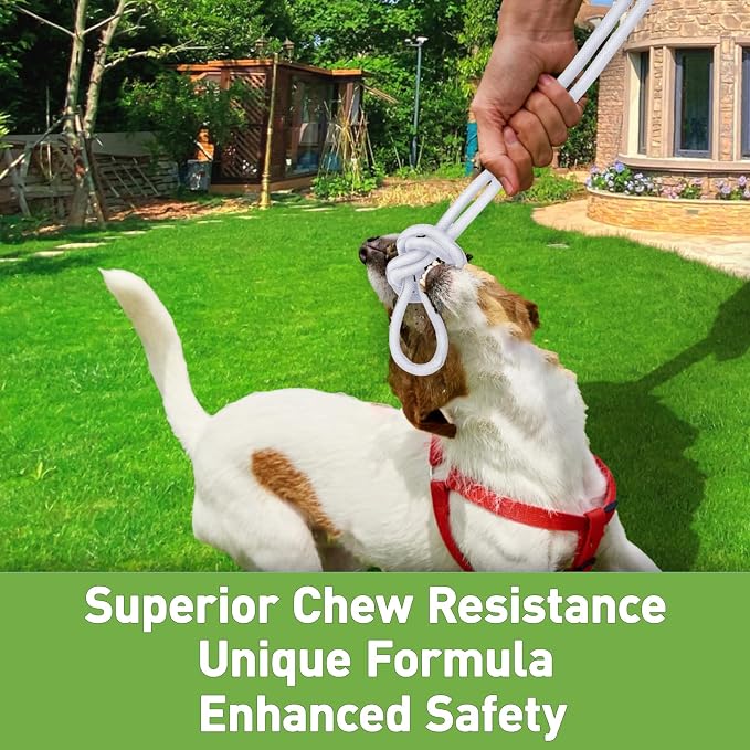 Cat Dog Cord Protectors from Pets No Chew 10ft - 4/5inch，Rabbits Cable Sleeves Cord Management Puppy Proof Covers, Wire Loom Critter Cord Charger Protector Heavy Duty Split Sleeve Automotive Tv，White
