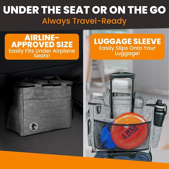 Dog Travel Bag for Supplies - Airline Approved Pet Backpack Organizer | Pet Supply Organizer with Collapsible Bowls, Food Containers, Luggage Sleeve - Camping Gear, Road Trip Essentials