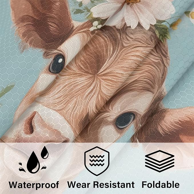Cow 6 Set Compression Packing Cubes Bull Expandable Packing Organizer for Travel Accessories Luggage Suitcase Bag