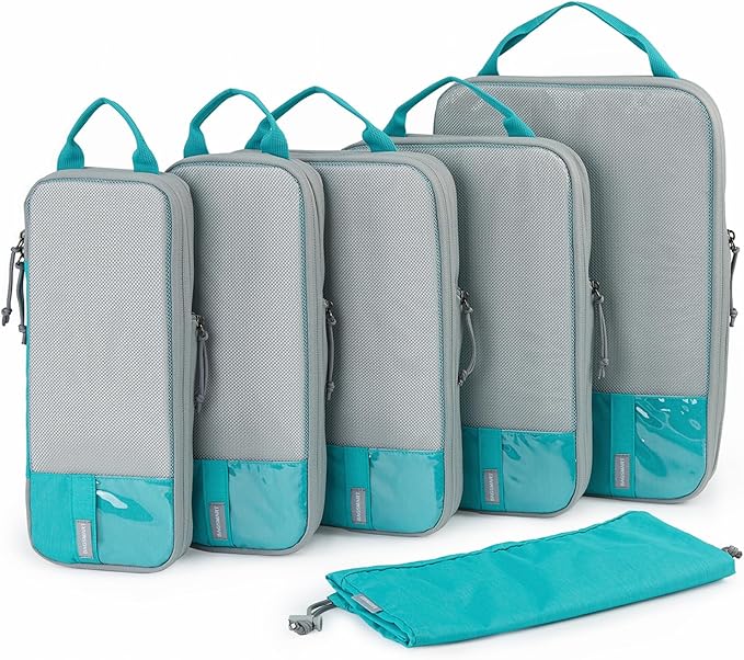BAGSMART Compression Packing Cubes for Travel Essentials | 14 Set /6 Set /4 Set/2 Set, Lightweight, Durable