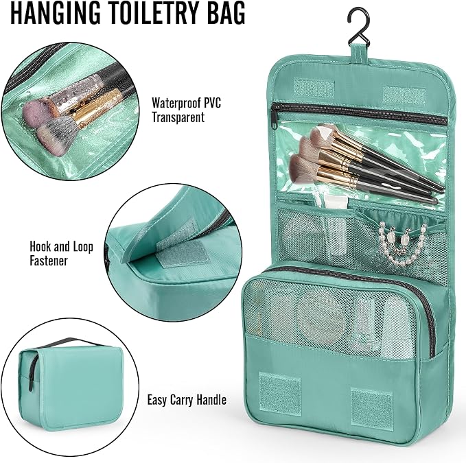 Veken 8 Set Packing Cubes for Travel Essentials, Suitcase Organizer Bags in 4 Sizes, Carry-On Luggage Accessories with Laundry Bag, Airplane Must Have with 99-Count Mesh Holes