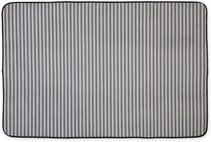 Bone Dry Striped Pet Cage Mat, XXX-Large - 32 x 51, Gray