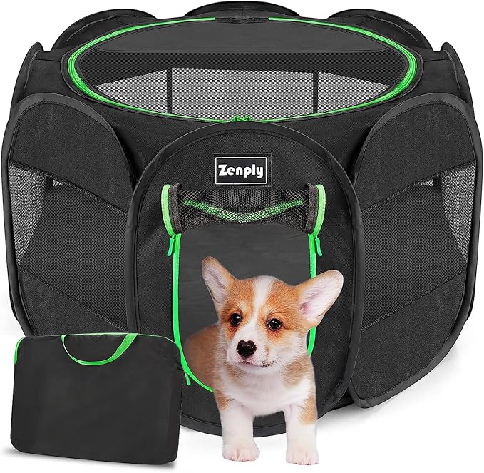 Foldable Pet Playpen, Pop Up Dog Kennel Tent for Indoor and Outdoor Use | Foldable Pet Playpen, Pop Up Dog Kennel Tent for Indoor and Outdoor Use