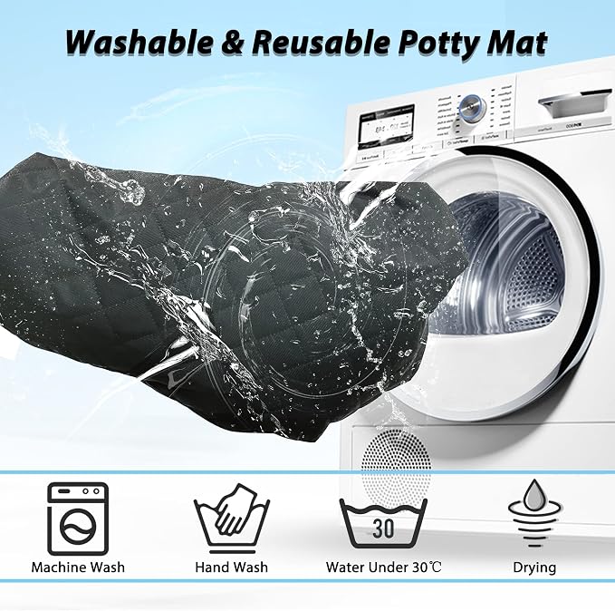 Washable Pee Pads for Dogs 48"x48" Reusable Puppy Pad Pet Training Pads, Waterproof Mat Non-Slip, Dog Pee Pad Whelping Pads Dog Mat-Playpen,Crate,Sofo,Car,Potty,Bed
