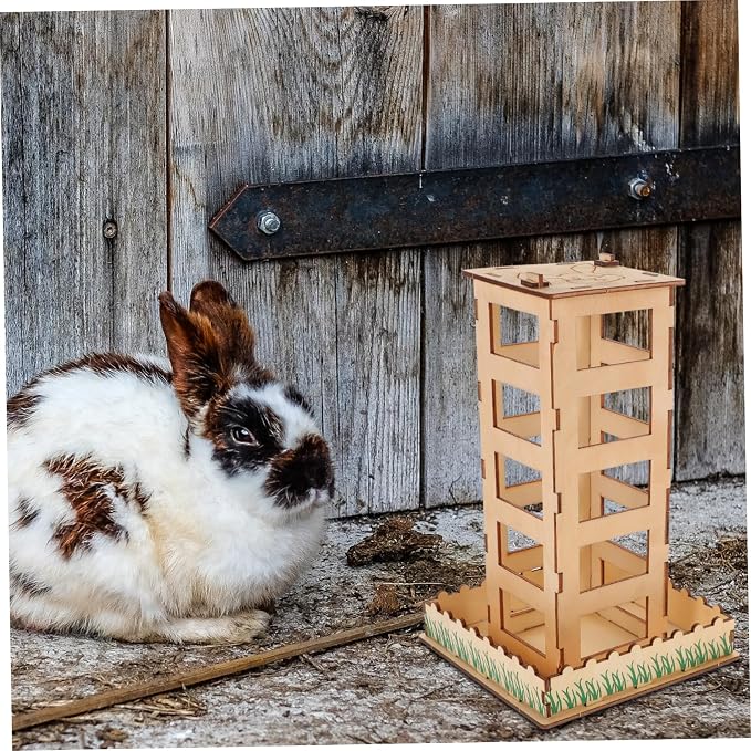 balacoo Feeder Pet Feeding Holder Storage Rack for Bunny Supplies Portable Design for Easy Cleaning and Installation Smooth Space-Saving Hay Rack for Cage