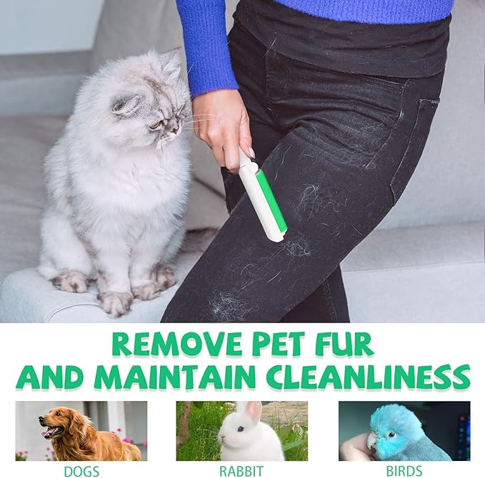 3 Pack Small Washable Reusable Lint Roller, Travel Size Gel Sticky Lint Roller, Portable Foldable Stick It Pet Hair Remover Cleaner for Clothes Furniture Household (3 Colors)