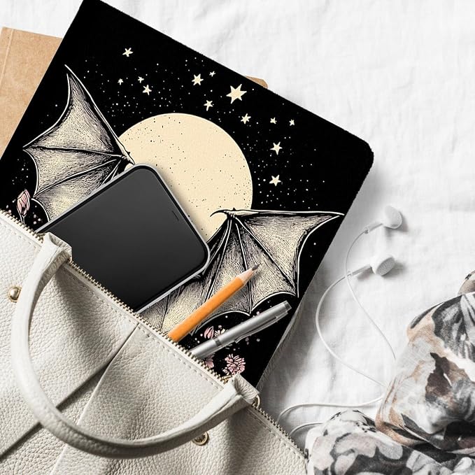 for Microsoft Surface Pro 8-13" 2021 Tablet Case,Auto Wake/Sleep,Adjustable Stand Protective Cover - Bat Moon Floral
